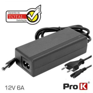 Alimentador Switching 12V 6a PROK - (FAS12V6A(C))