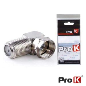 Ficha Adaptadora F Macho / F Fêmea 90º PROK - (VPK-FF01)