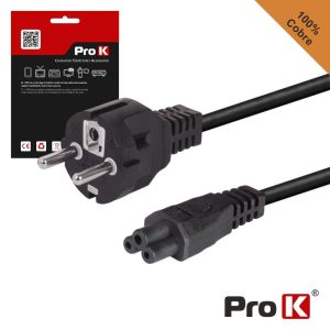 Cabo Alimentação Schuko Macho / Iec C5 Fêmea 3m PROK - (CIEC5/3B)