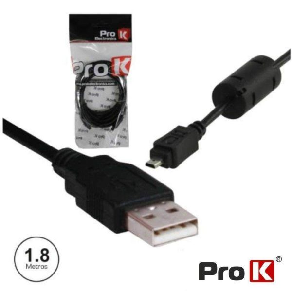 Cabo Dados USB / Kodak 8 Pinos PROK - (CMAQ05A)