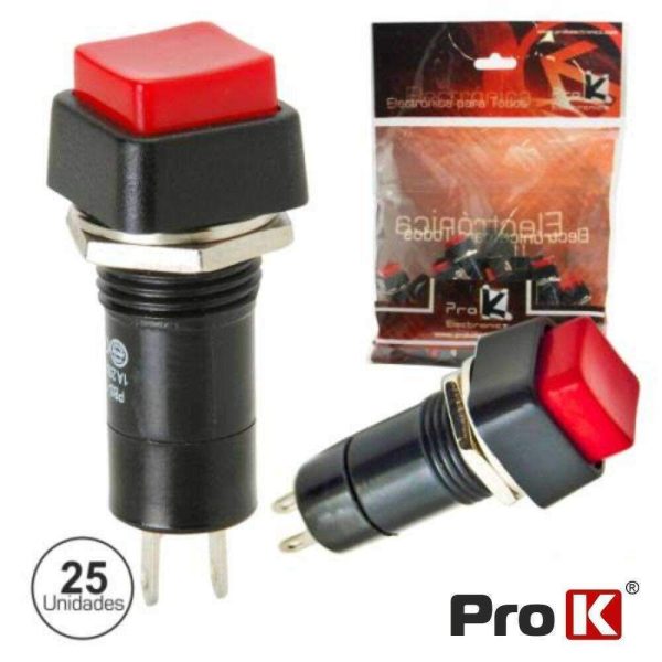 Interruptor Pressão Off-(On) 25x PROK - (ITR303A/25)