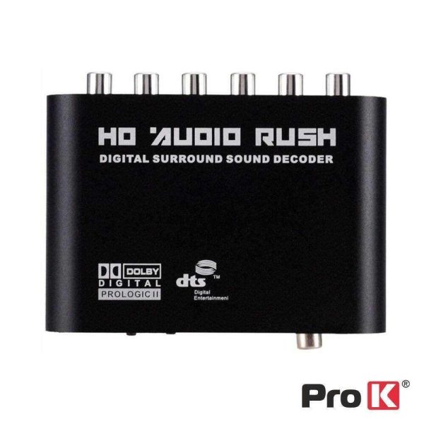 Conversor Áudio Digital P/ Analógico 5.1 Surround PROK - Image 2