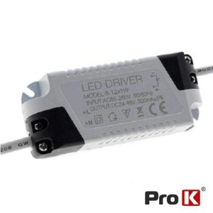 Fonte De Alimentação P/ LED 8-12W 24-46V PROK - (FAL02)