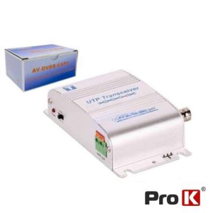 Conversor Activo Balun Vídeo Áudio C/ DC CAT5 PROK - (BALUN01APE)