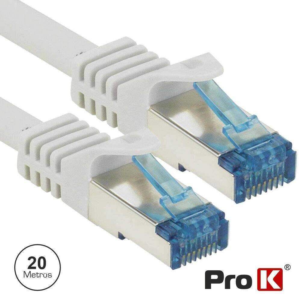 Cabo De Rede S/FTP CAT6E 20m Cinzento PROK - (CFTP6E20B)