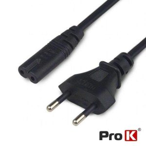 Cabo Alimentação AC Plano / Tipo 8 IEC C7 3m PROK - (CIEC7/3.0A)