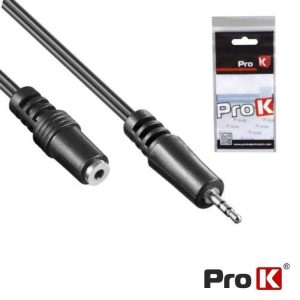 Cabo Jack 3.5mm Macho / Jack 3.5mm Fêmea 5m St PROK - (CJACK104A)