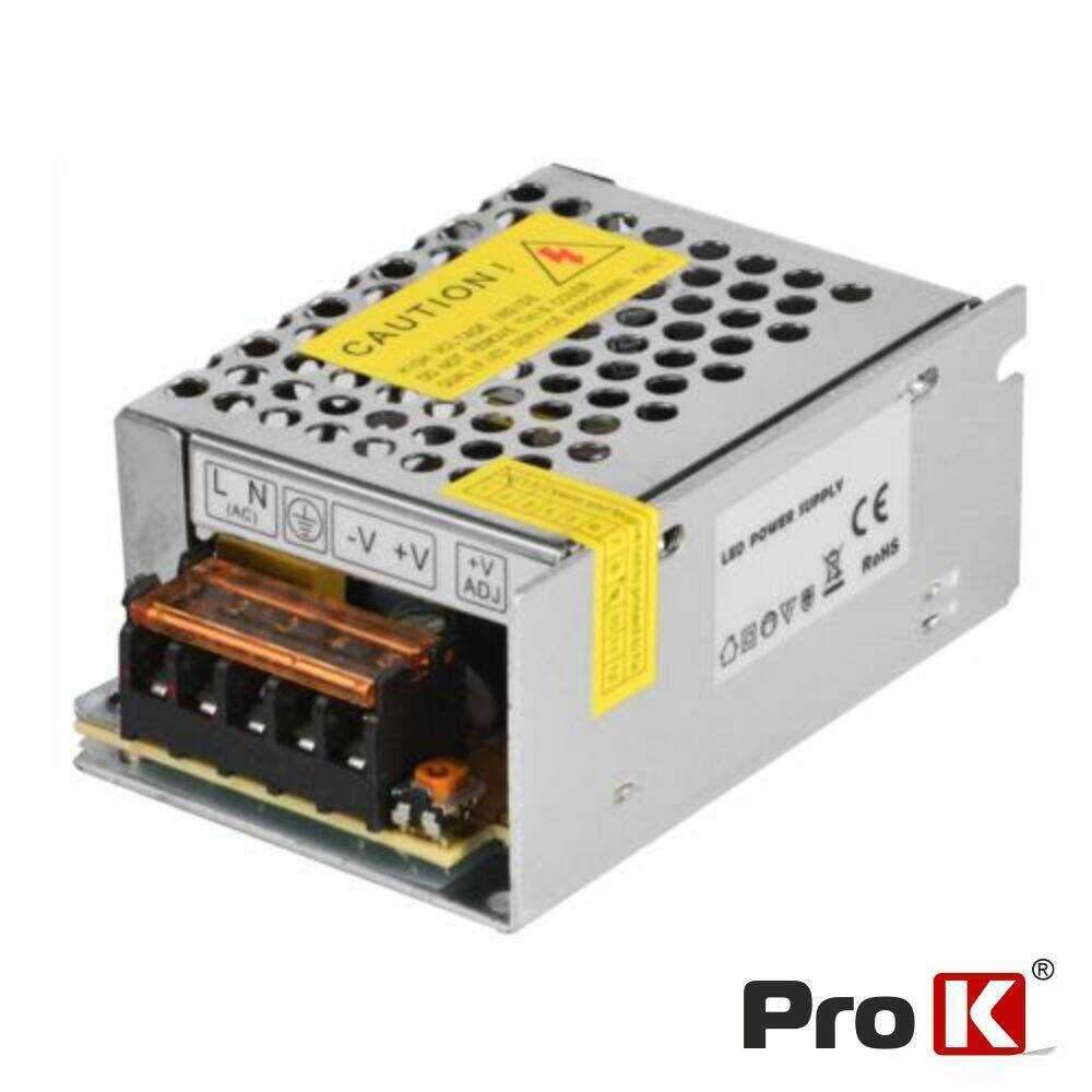 Fonte de Alimentação Industrial 12V 25W 2A PROK - (FAI12V-2A(N))