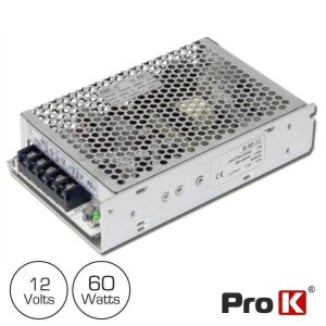 Fonte De Alimentação Industrial 12V 60W 5a PROK - (FAI12V-5A(C))
