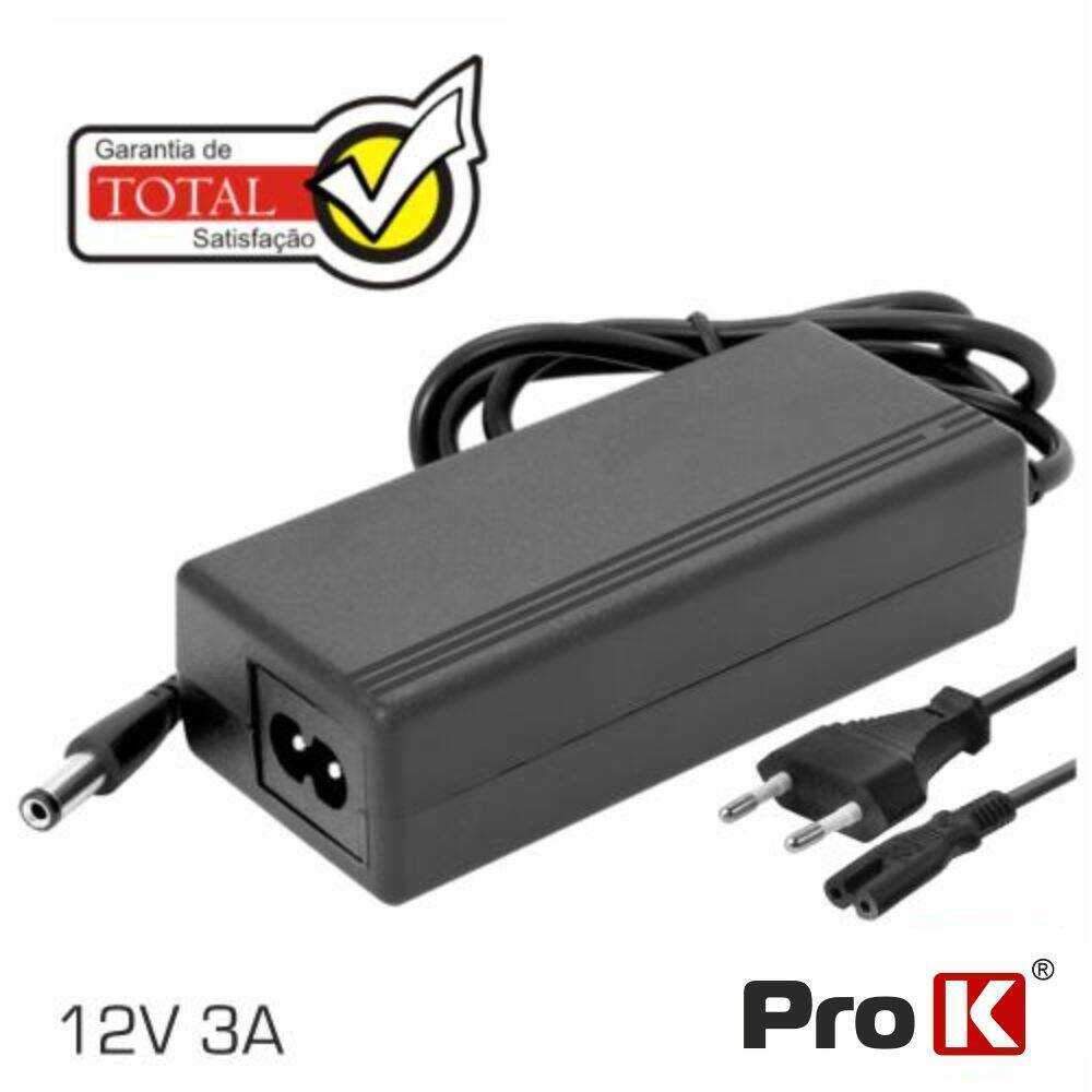 Alimentador Switching 12V 3a PROK - (FAS12V3AB(C))