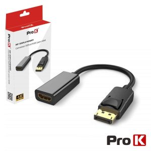 Cabo Displayport Macho / HDMI Fêmea 4K PROK - (INF-DISPLAYHDMI01)