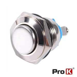Comutador Pulsador Redondo IP65 230V Off/ (On) N.A PROK - (ITR304R)