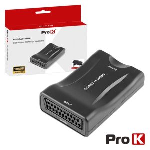 Conversor SCART P/ HDMI/Mhl 720p/1080p C/Alimentador PROK - (PK-SCARTHDMI)