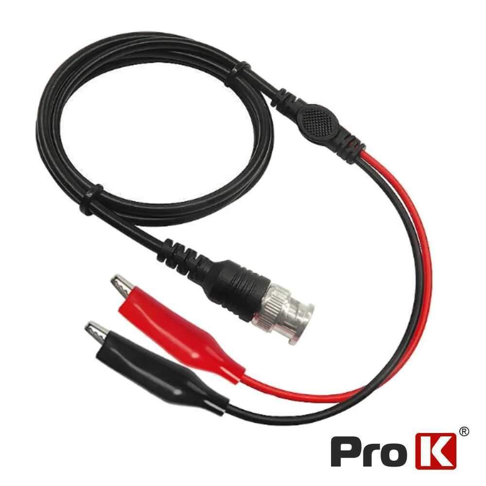 Pontas De Prova Osciloscópio BNC P/ 2x Crocodilos PROK - (PKPPCBNC)