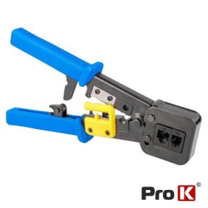 Alicate De Cravar 6p6c/6p4c/8p8c/RJ12/RJ45 Passante PROK - (ACT86P)