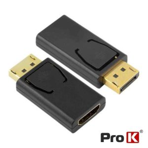 Adaptador Displayport Macho / HDMI Fêmea PROK - (ADPDP01)