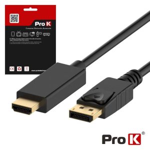 Cabo Displayport Macho / HDMI Macho 4K 2m PROK - (CDPHDMI2K)