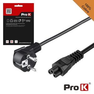 Cabo Alimentação Schuko Macho / Iec C5 Fêmea 3m PROK - (CIEC5/3B)