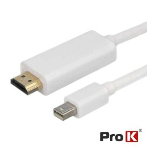 Cabo Mini Displayport Macho / HDMI Macho 1.8m PROK - (CMDPHDMI1.8A)