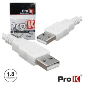 Cabo USB-A 2.0 Macho / USB-A Macho 1.8m PROK - (CUSB203/1.8)
