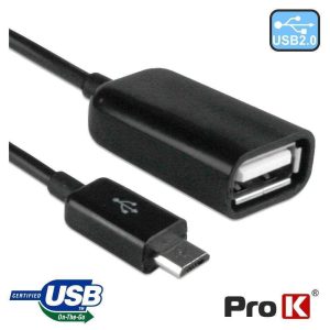 Cabo Adaptador USB-A 2.0 Fêmea / Micro USB-B Macho Otg - (INF-OTGUSB5PIN01)