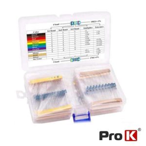 Conjunto de 525 Resistências 1/4W PROK - (KIT-RES-01)