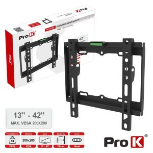 Suporte TV Fixo 13-42" 25kg Vesa 200x200 PROK - (PKFX0101)