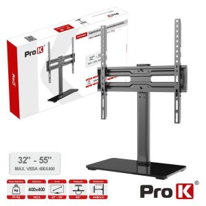 Suporte TV Mesa Inclinável 32-55" 35kg Vesa 400x400 PROK - (PKFX0401)