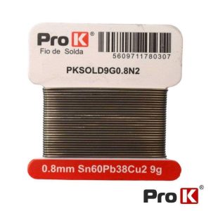 Solda 0.8mm Sn60Pb38Cu2 9g PROK - (PKSOLD9G0.8N2)
