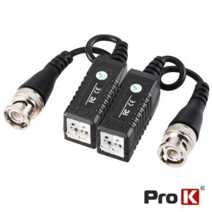 Conversor Passivo Hd 2x Balun Vídeo Terminais Aperto PROK - (BALUN02HD)