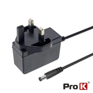 Alimentador Switching C/ Ficha Inglesa 12V 1A PROK - (FAS12V1A(UK))