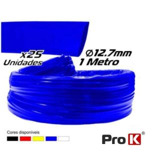 Tubo Manga Termoretráctil 12.7mm 1m 25x Azul PROK - (PKMT127B/25)
