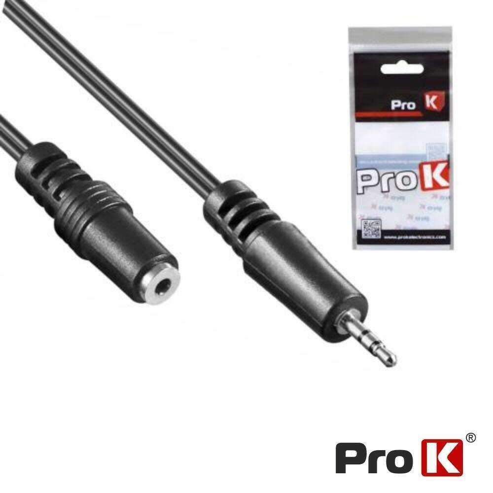 Cabo Jack 3.5mm Macho / Jack 3.5mm Fêmea 5m St PROK - (CJACK104A)