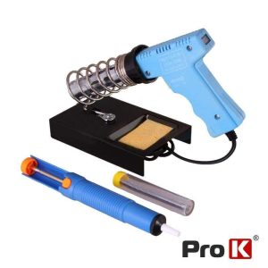 Kit Soldadura Ferro 30/70W Dessoldador/Suporte/Solda - (KITSOLDER10)