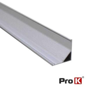 Perfil De Alumínio P/ Fita LED 2m De Canto PROK - (PAFL02LN)