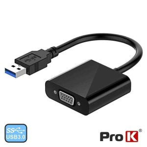 Cabo Adaptador USB3.0 / VGA PROK - (PK-USBVGA)