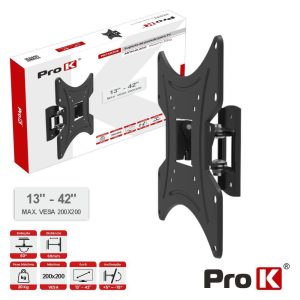 Suporte TV Articulado 13-42" 20kg Vesa 200x200 PROK - (PKFX0206)