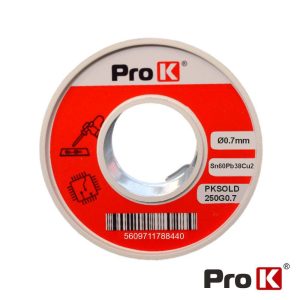Solda 0.7mm Sn60Pb38Cu2 250g PROK - (PKSOLD250G0.7)