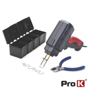 Conjunto P/ Reparação De Plásticos 60W C/ 200 Grampos PROK - (KFS05)