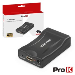 Conversor HDMI P/ SCART 720p/1080p C/Alimentador PROK - (PK-HDMISCART)