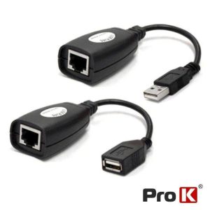 Cabo Adaptador Extensão USB / RJ45 50m PROK - (PK-USBRJ45EXT)