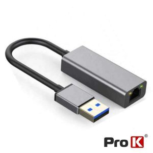 Cabo Adaptador USB 3.0 / RJ45 1GB/s PROK - (PK-USBRJ45PRO-1GB)