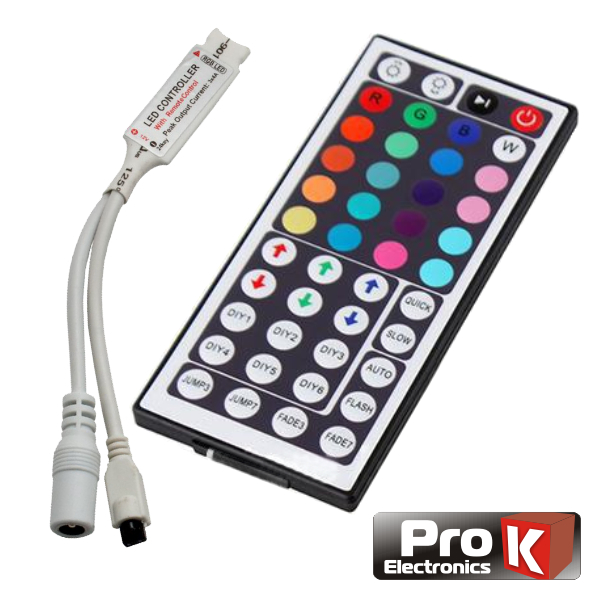 Controlador P/ Fita LEDS RGB 12V C/Comando PROK - (CFL10RGB12)