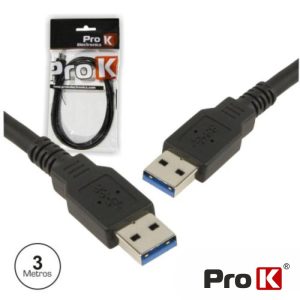 Cabo USB-A 3.0 Macho / USB-A Macho 3m PROK - (CUSB303/3)