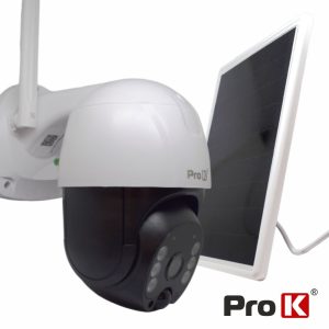 Câmara Vigilância IP 1080P 4G C/ Painel Solar PAN/TILT PROK - (CVC4G281)