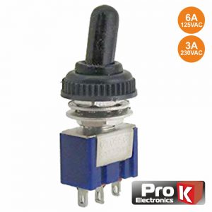 Interruptor Alavanca Miniatura On-Off-On C/ Proteção PROK - (ITR205ACP(H))