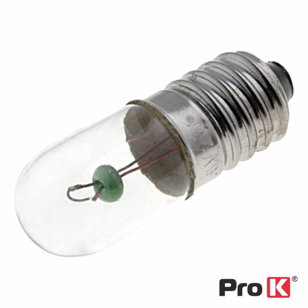 Lâmpada LED E10 6.3V PROK - (LLE10/24-2)