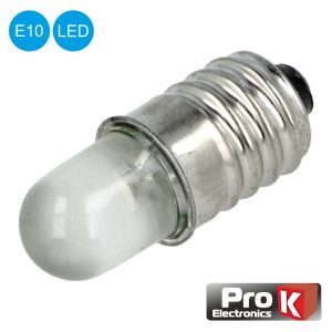Lâmpada LED E10 24V AC/DC - (LLE10/24)
