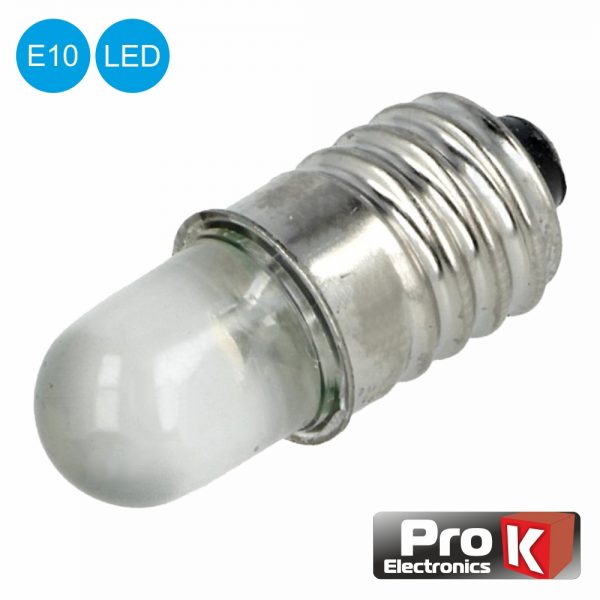 Lâmpada LED E10 24V AC/DC - (LLE10/24)