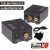 Conversor Áudio TOSLINK-RCA PROK - (PK-OPCOAX)